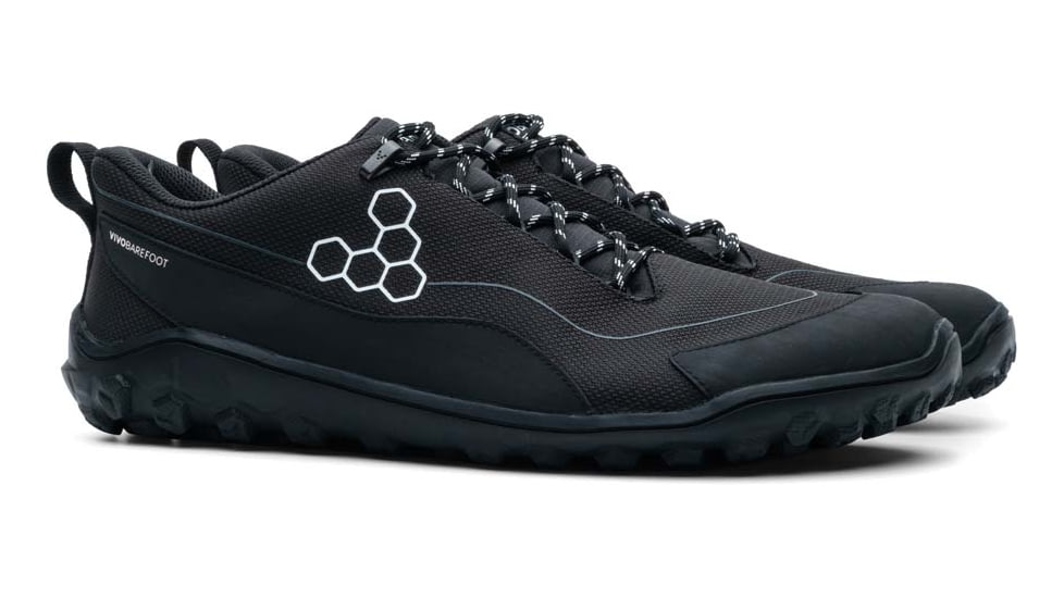 Vivobarefoot Tracker Textile Low Fg2 - Mens, Obsidian, 45 US, Black, 309532-0145