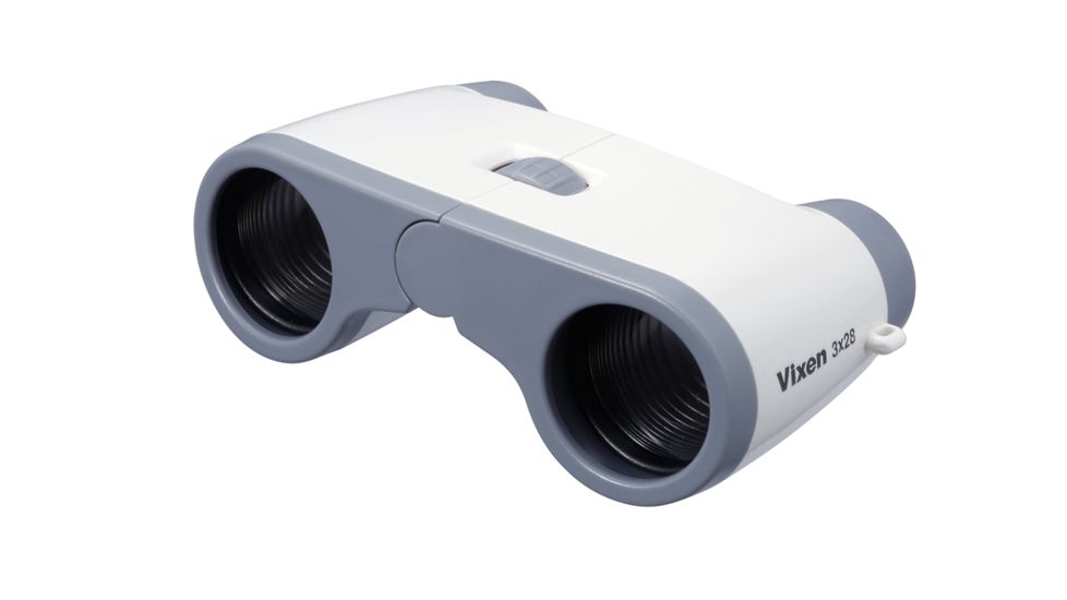 Vixen Opera Glass 3x28mm Roof Prism Binocular, White, 12302