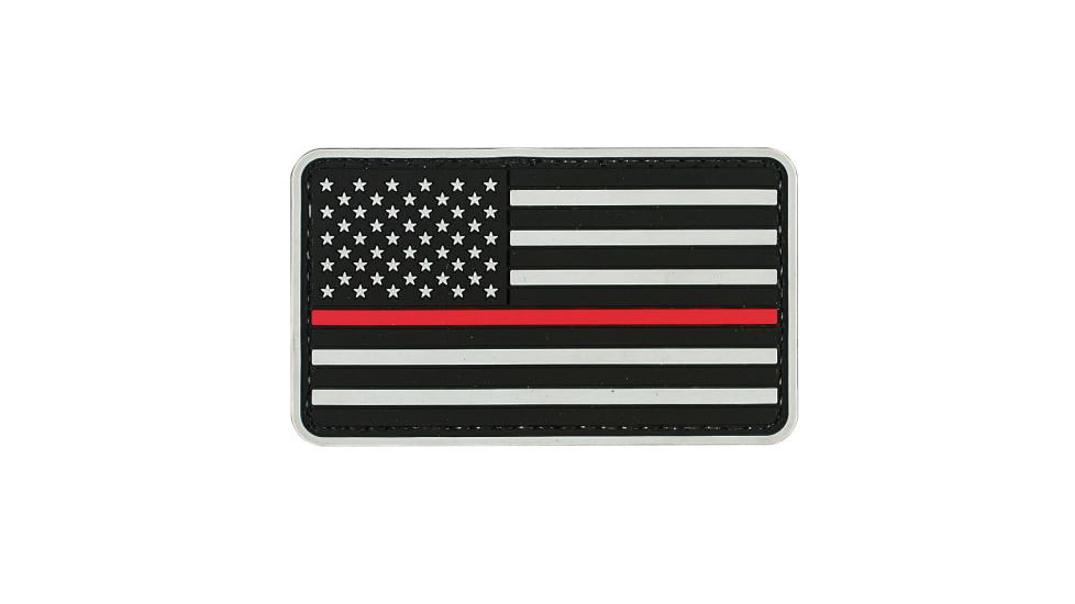 Voodoo Tactical American Flag Patch, Rubber, Red Line, 07-0908000000