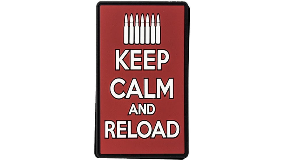 Voodoo Tactical Rubber Patch - Keep Calm And Reload, Red, 07-0979016000