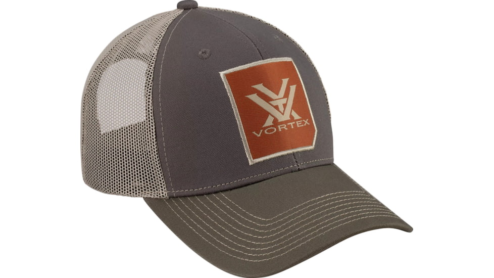 Vortex Clipped Corner Cap - Mens, Charcoal, One Size, 220-40-CHR