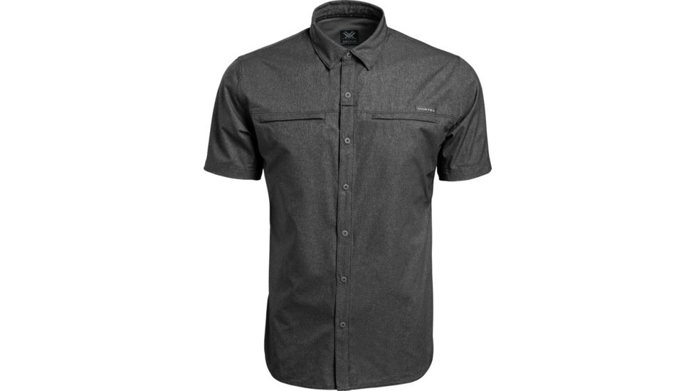 Vortex Cool Latitude Shirt - Mens, Black Heather, 2X, 120-07-BLH2X