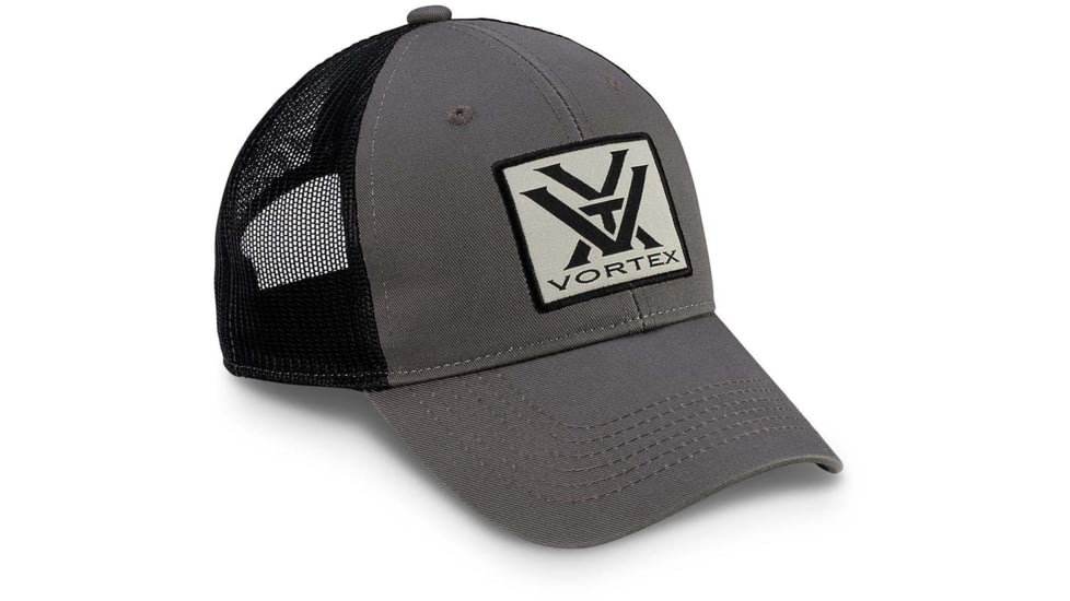 Vortex Core Logo Patch Cap - Mens, Pewter, OSFM, 220-34-CHR