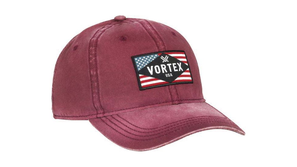 Vortex Dad Muted Flag Hat - Mens, Maroon, OSFM, 222-36-MRN