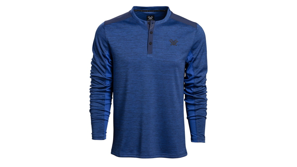 Vortex Northern Heights Henley Long Sleeve - Mens, Blue Jay, Large, 220-19-BLJL