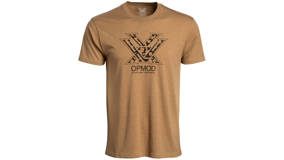 Vortex OPMOD Camo Short Sleeve T-Shirt - Mens, Coyote Heather, Small, 902-23-CHES