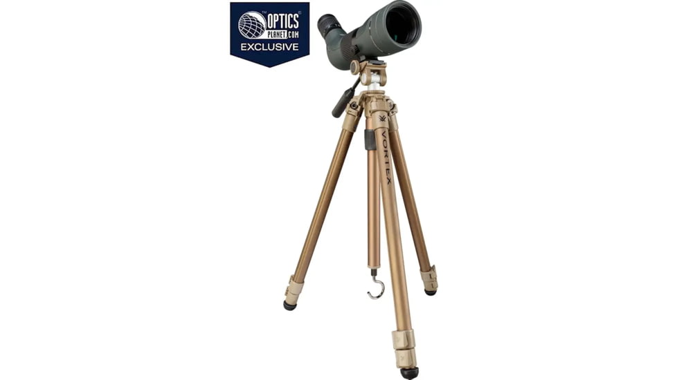 Vortex OPMOD High Country II Tripod, 11.3-62.5in, Tan, TR-HCY-OP