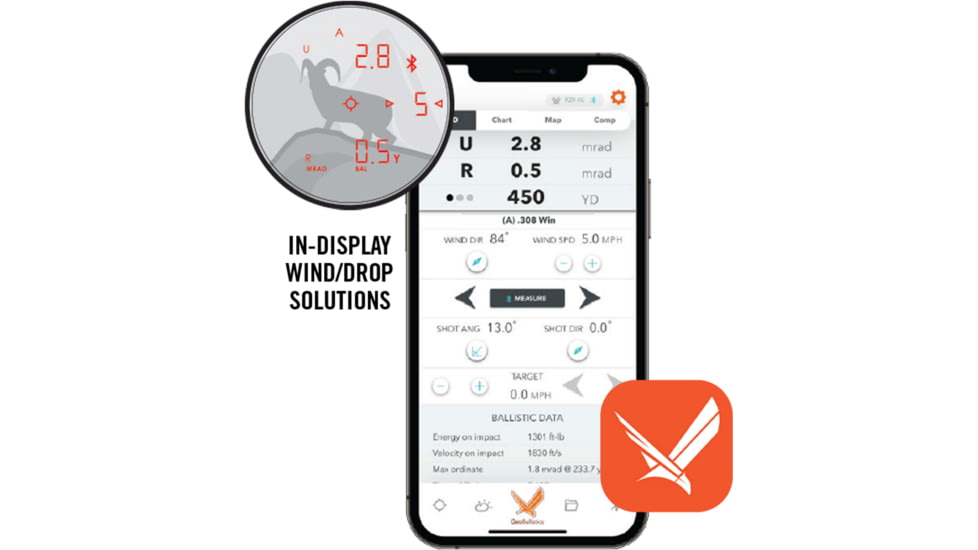 Vortex Razor HD 4000 7x25mm GB Ballistic Laser Rangefinder, Green, LRF-252