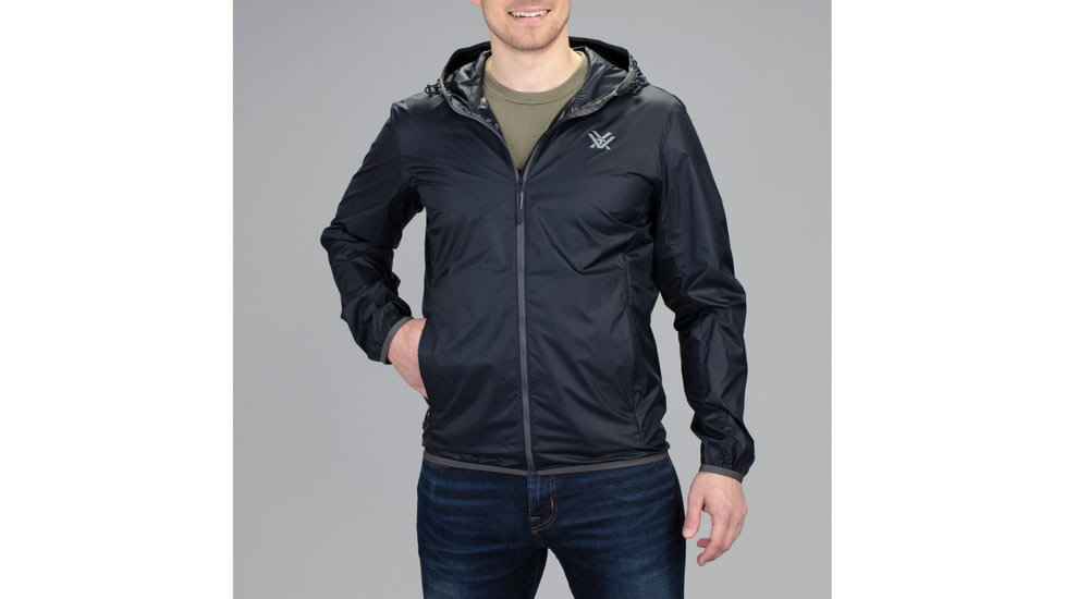 Vortex Storm Silencer Full Zip Rain Breaker Jacket - Mens, Black, Small, 121-43-BLKS