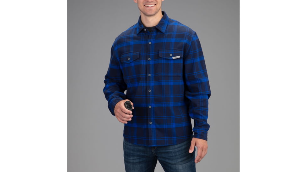 Vortex Timber Rush Flannel - Mens, Blue Jay, Extra Large, 220-14-BLJXL
