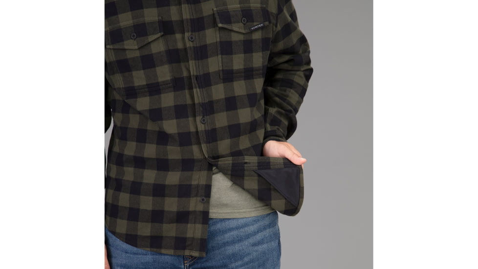 Vortex Timber Rush Flannel - Mens, Forest, 3X, 220-14-FOR3X