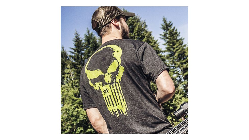 Vortex Toxic Spine Chiller Short Sleeve T-Shirt, Vintage Black, 2XL, TSC-2XL