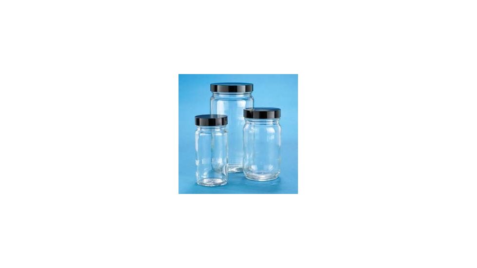 VWR Ac Medium Round Bottles, Case of 1, Clear, Wide Mouth Bottles Only, VW5710858B
