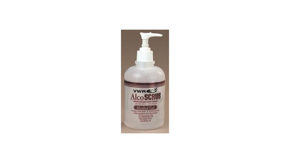 VWR AlcoSCRUB Instant Antiseptic Hand Cleanser 42004-24-601 Flip-Top Bottle, 118 Ml (4 oz.)