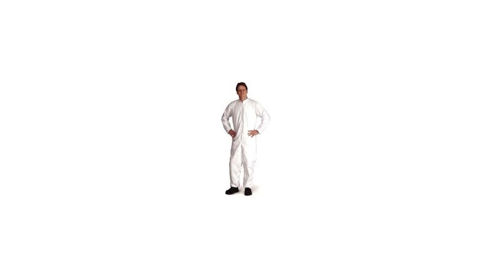 VWR Coveralls Made With Dupont Tyvek Isoclean Material Coveralls With Elastic Ankles, Case of 25, IC181SWH4XVD