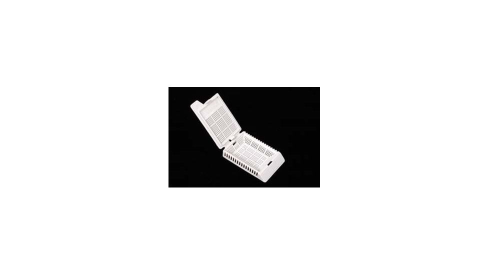 VWR Histology Cassettes Biopsy Cassette With Hinged Plastic Covers White, Pack of 500, VWR-580-1