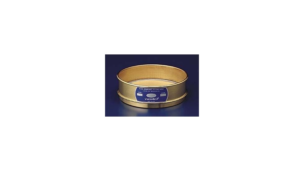 VWR Testing Sieves, Each, All Brass Half Height, 10BB8H