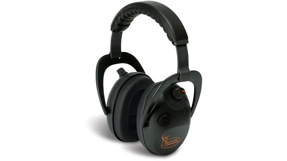 Walkers Buck Commander Alpha Ear Muffs, Black GWP-WREPMBN-BC