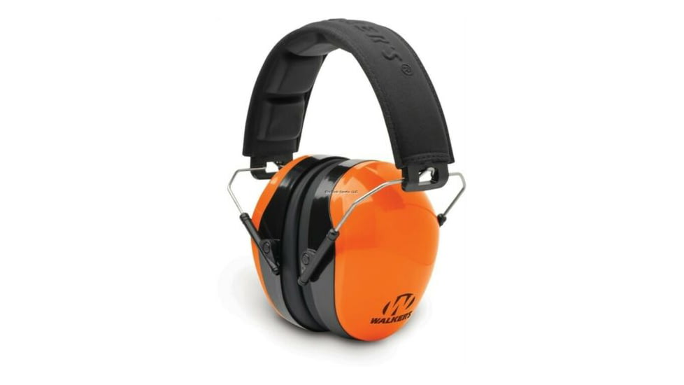 Walkers Dual Colored Passive Ear Muffs, 27 dB NRR, Blaze Orange, GWP-DCPM-BO