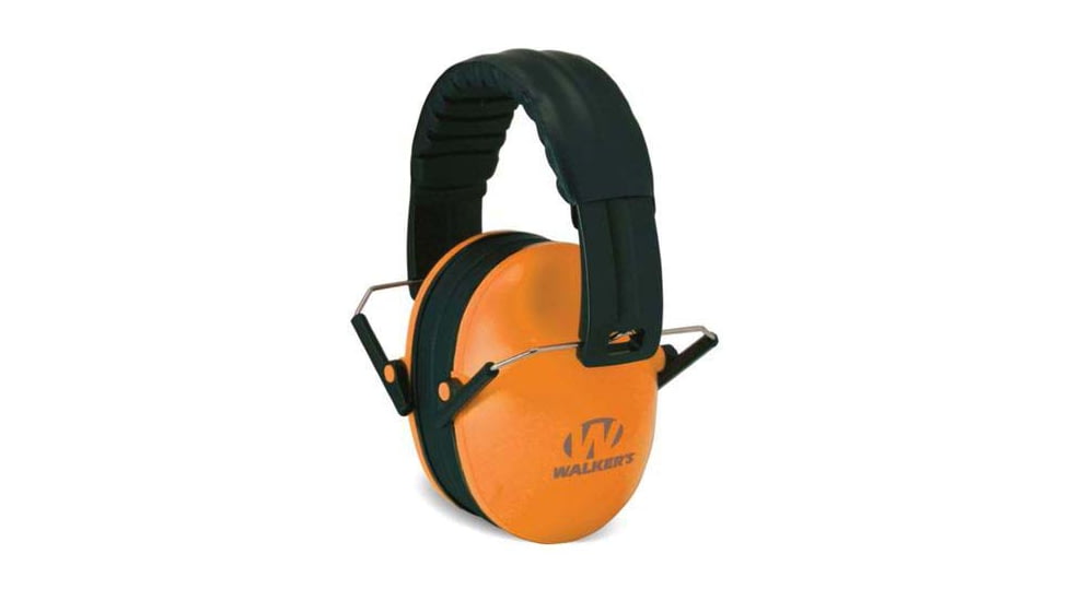 Walkers Folding College 23dB Muff, Burnt Orange/White, Burnt Orange, GWP-FCM-BOW