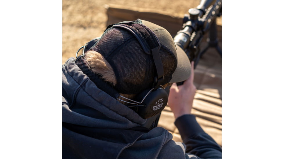 Walkers Firemax Behind the Neck Ear Muffs, 20 dB NRR, Black, GWP-DFM-BTN