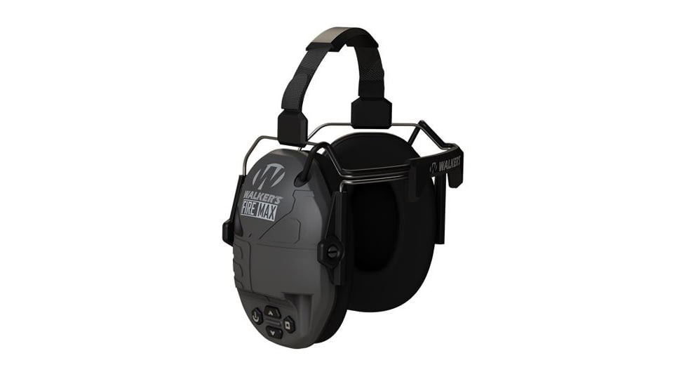 Walkers Firemax Behind the Neck Ear Muffs, 20 dB NRR, Black, GWP-DFM-BTN