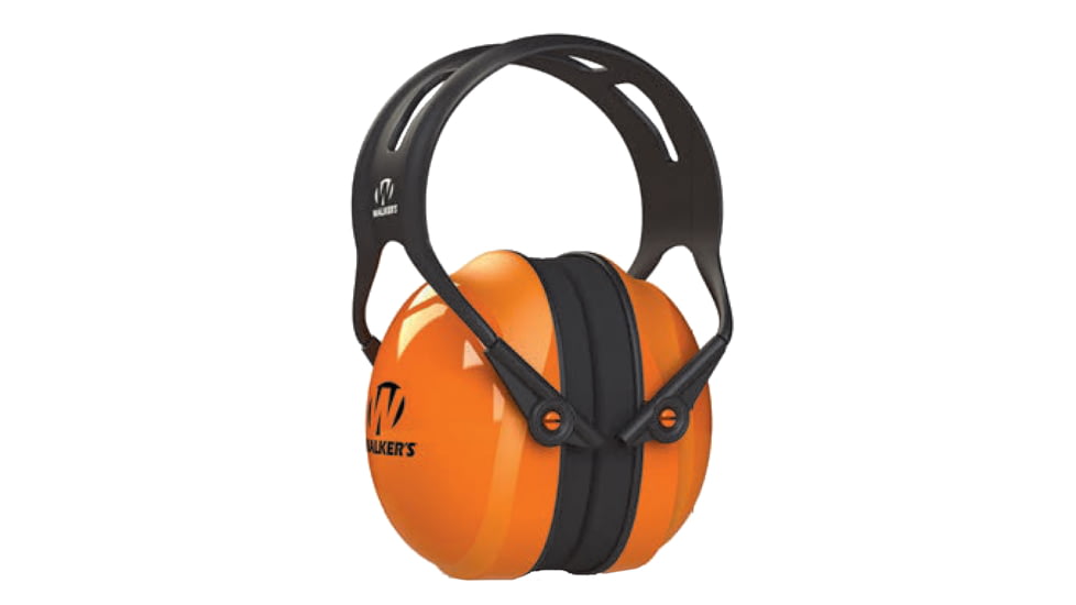 Walkers GWP-SF-PSM-LG Maxprotec Polymer/Plastic 28 DB Over The Head Orange Ear
