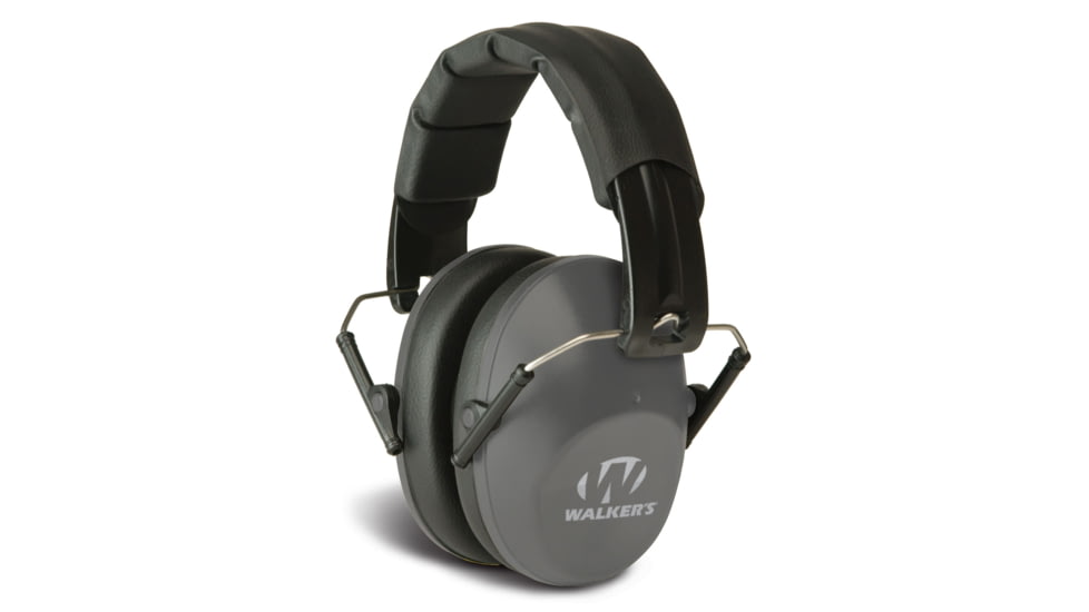 Walkers GWPFPM1GY Pro Low Profile Folding Earmuff 22 DB Gray