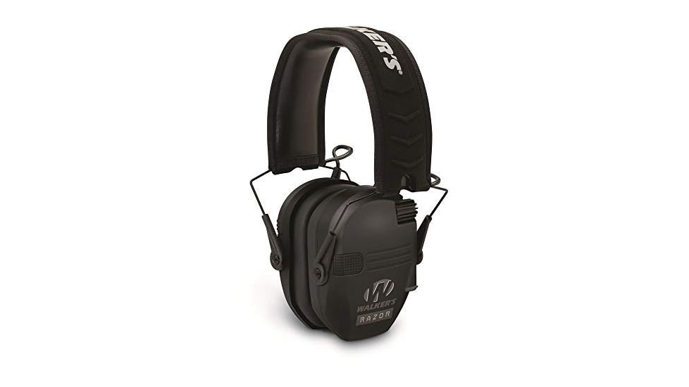 Walkers GWPRSEMS Razor Slim 23 DB Over The Head Black Ear Cups W/Black Band Elec