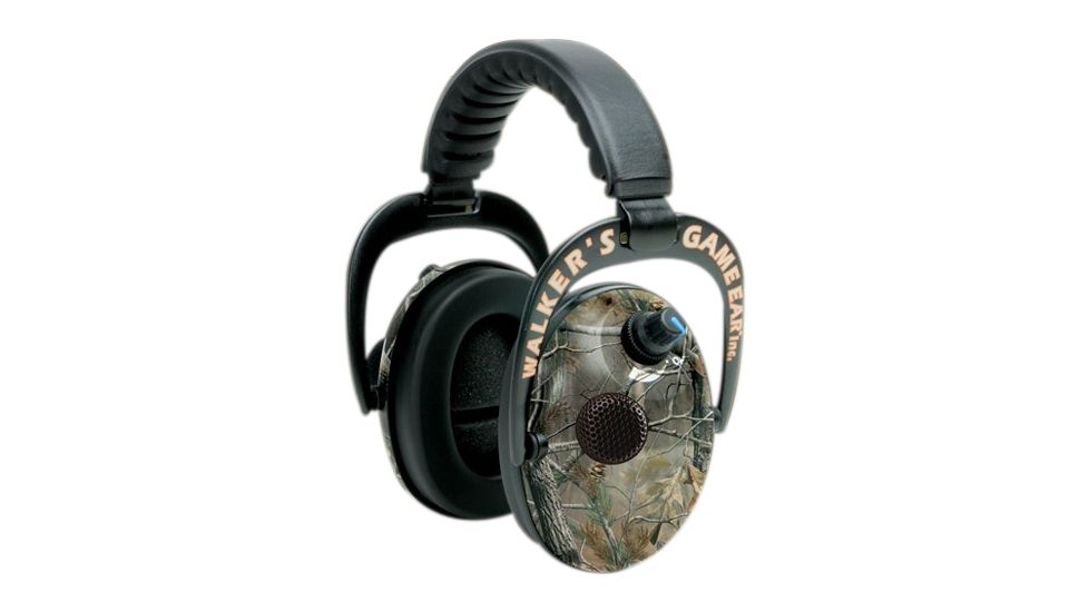 Walkers Power Muffs with AFT Electronic Ear Muffs, Real Tree GWP-PMRT