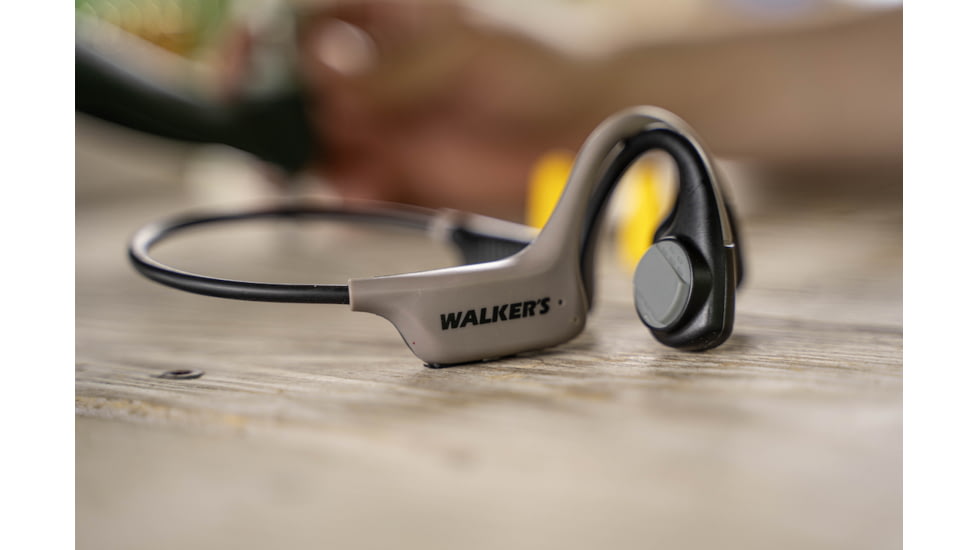 Walkers Raptor Bone Conducting Hearing Enhancers, 33 dB, Grey, GWP-BCON