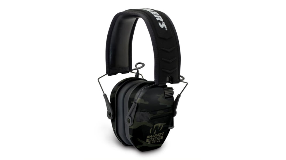 Walkers Razor Pro Digital Ear Muffs, 23 dB NRR, Gray Camo Ear Cups w/Black Band, GWP-DRSEM-MC