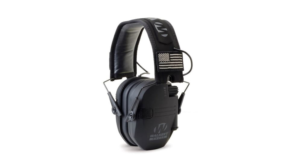 Walkers Razor Slim Electronic Muff, 23 dB, Black, GWP-RSEMPAT