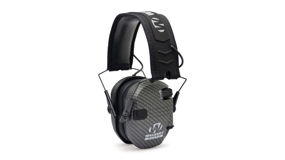 Walkers Razor Slim Shooter Folding Electronic Ear Muff, 23 dB NRR, Carbon GWP-RSEM-CARB