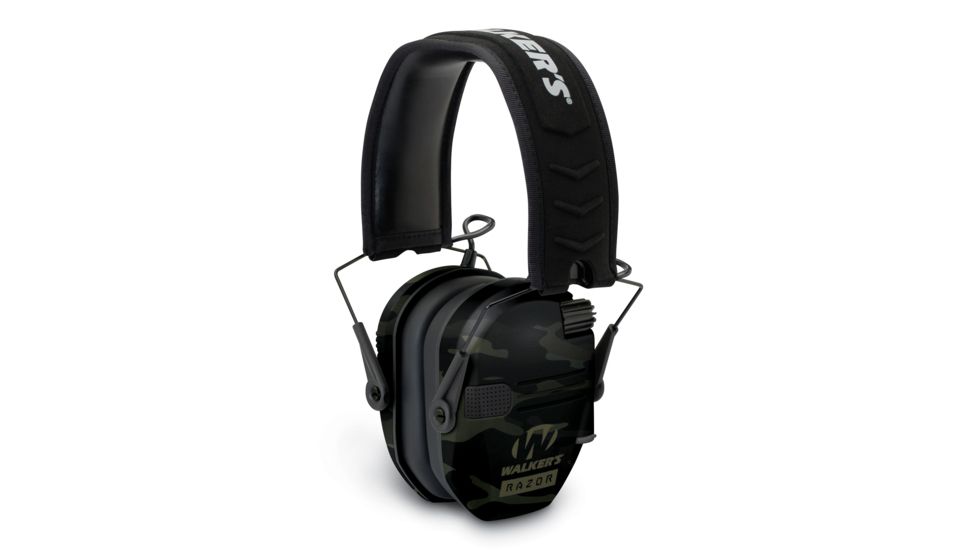 Walkers Razor Slim Shooter Folding Electronic Ear Muff, 23 dB NRR, Multicam Camo/Grey GWP-RSEM-MCCG