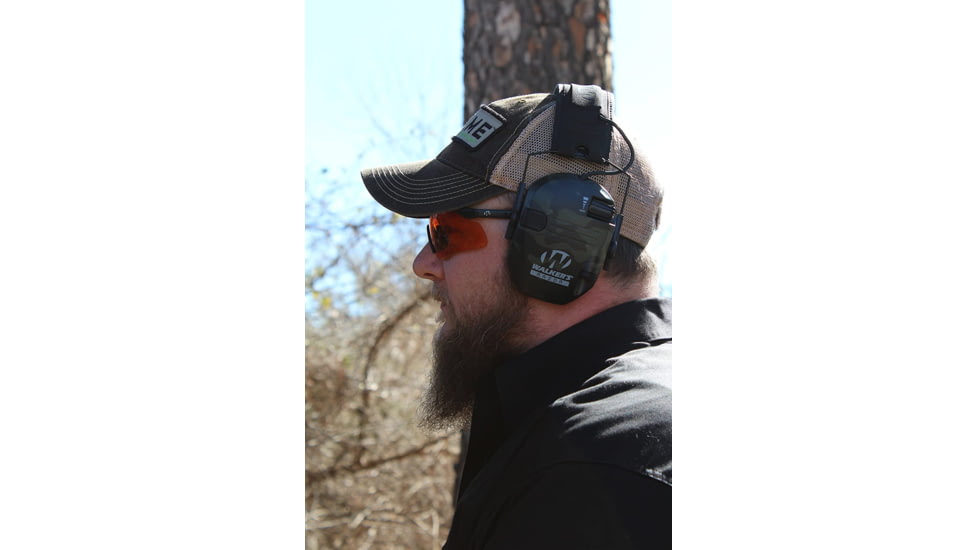 Walkers Razor Slim Shooter Folding Electronic Ear Muff, 23 dB NRR, Multicam Camo/Grey, GWP-RSEM-MCCG