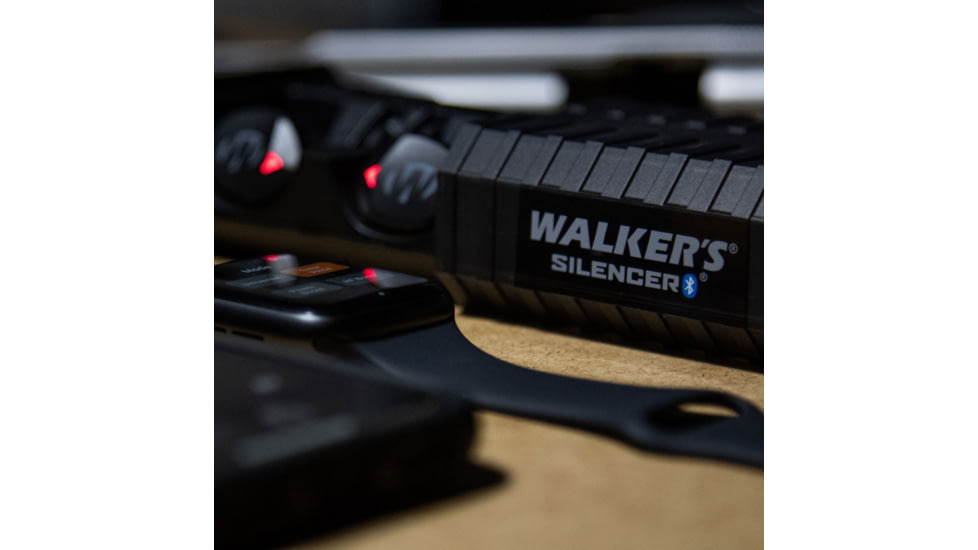 Walkers Silencer BT 2.0 Bluetooth Earbuds, 24 dB NRR, Black, GWP-SLCR2-BT