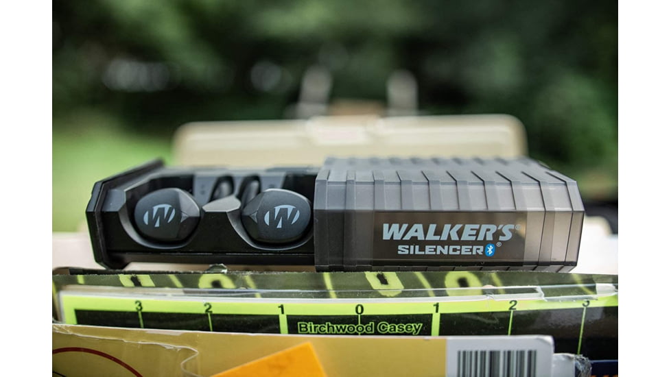 Walkers Silencer BT 2.0 Bluetooth Earbuds, 24 dB NRR, Black, GWP-SLCR2-BT
