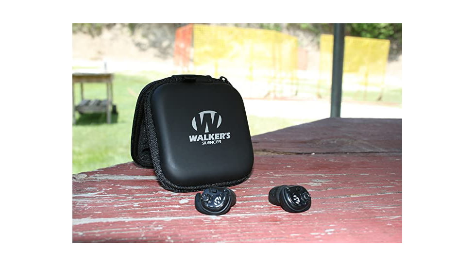 Walkers Silencer In The Ear Plugs Pair, 3 Sizes, 25 NRR, Black, GWP-SLCR