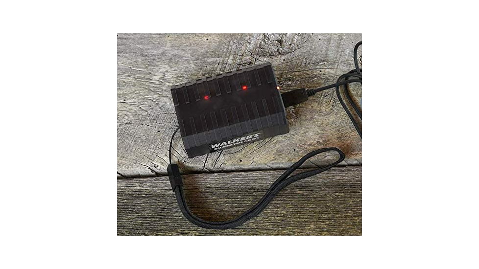 Walkers Silencer Rechargeable Electronic Earbud, Black/Grey, GWP-SLCRRC