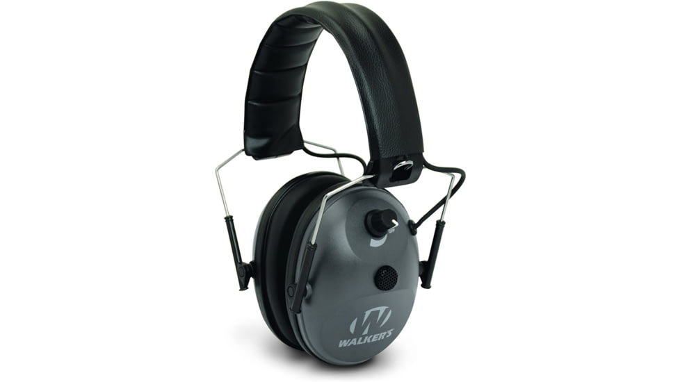 Walkers Single Mic Electronic Ear Muffs, 22 dB NRR, Black, GWP-WLK1MEM