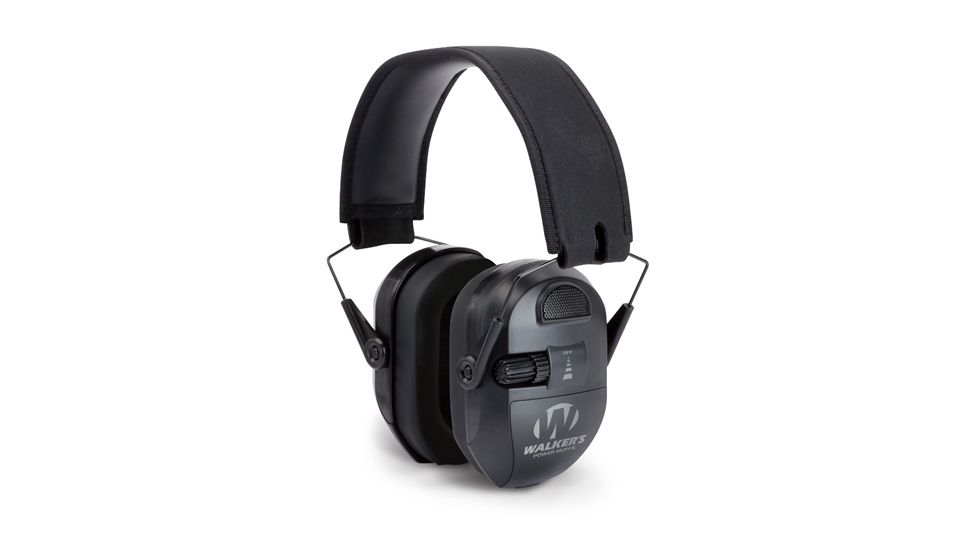 Walkers Ultimate Power 50 dB Ear Muffs, 25 dB, Black, GWP-XPMB