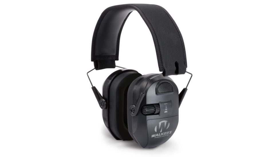 Walkers Ultimate Power Muff Quads w/Aft Controls, NRR 26dB, Black GWP-XPMQB