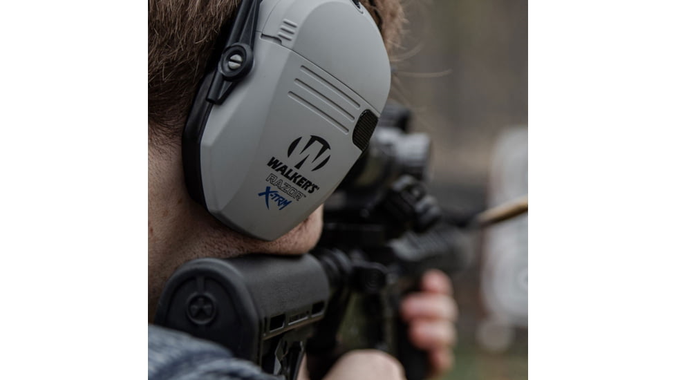 Walkers WP-XDRSEM-BT-GY Razor X-TRM Digital Muff With Bluetooth 21 DB Over The