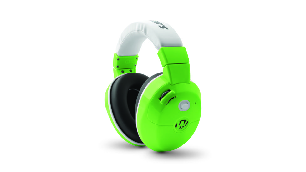 Walkers Youth Active Ear Muff, 22 dB NRR, 2 x AAA, Green GWP-YAM-G
