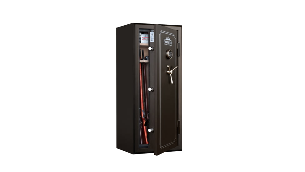 Wasatch 24 Gun Fire and Waterproof Gun Safe with E-Lock, Dark Bronze Santex, Oversized, 24EDBW