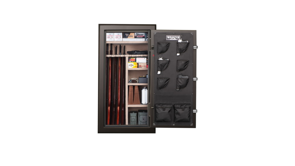 Wasatch 40 Gun Fire and Waterproof Gun Safe with E-Lock, Dark Bronze Santex, Oversized, 40EDBW