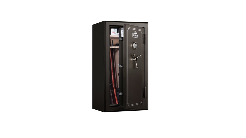 Wasatch 40 Gun Fire and Waterproof Gun Safe with E-Lock, Dark Bronze Santex, Oversized, 40EDBW