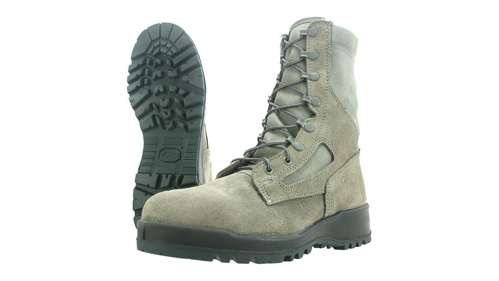 Wellco S161 Steel Toe Hot Weather Sage Green Boots Size - 9.5, Width - Wide 95W