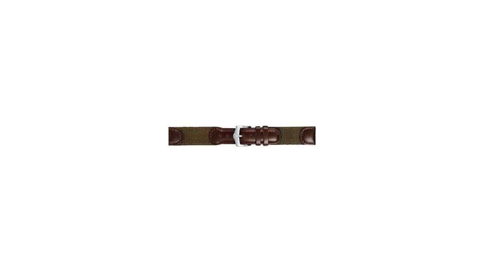 Wenger Ladies and Mens Nylon Watchband Straps, Wenger Nylon Straps Wenger Mens 19mm Brown Olive Nylon Strap